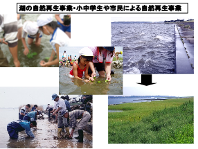 認定NPO法人アサザ基金の活動している写真 