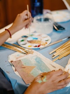 絵を描いている写真