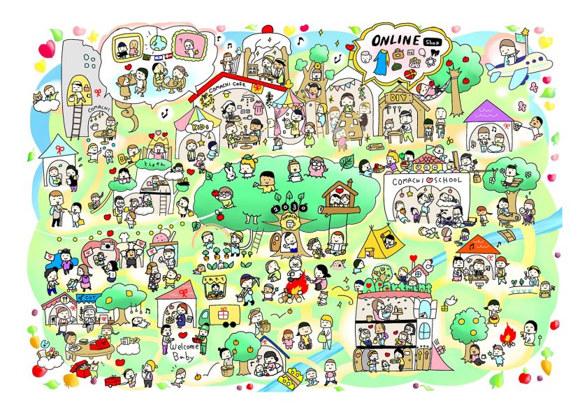 カラフルなイラスト